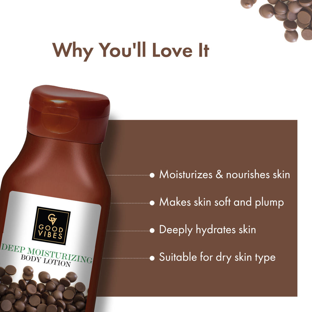 Good Vibes Choco Deep Moisturizing Body Lotion | Grocsy