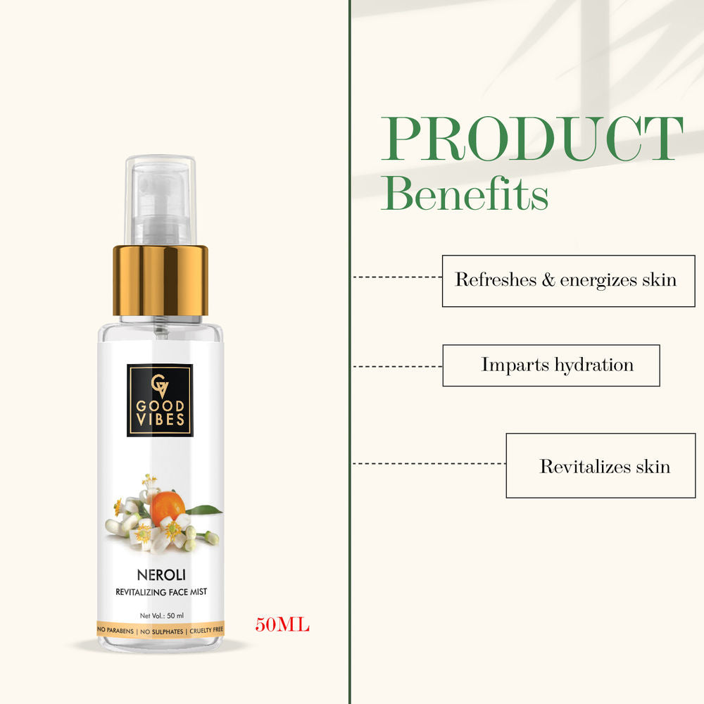 Good Vibes Revitalizing Face Mist - Neroli | Grocsy