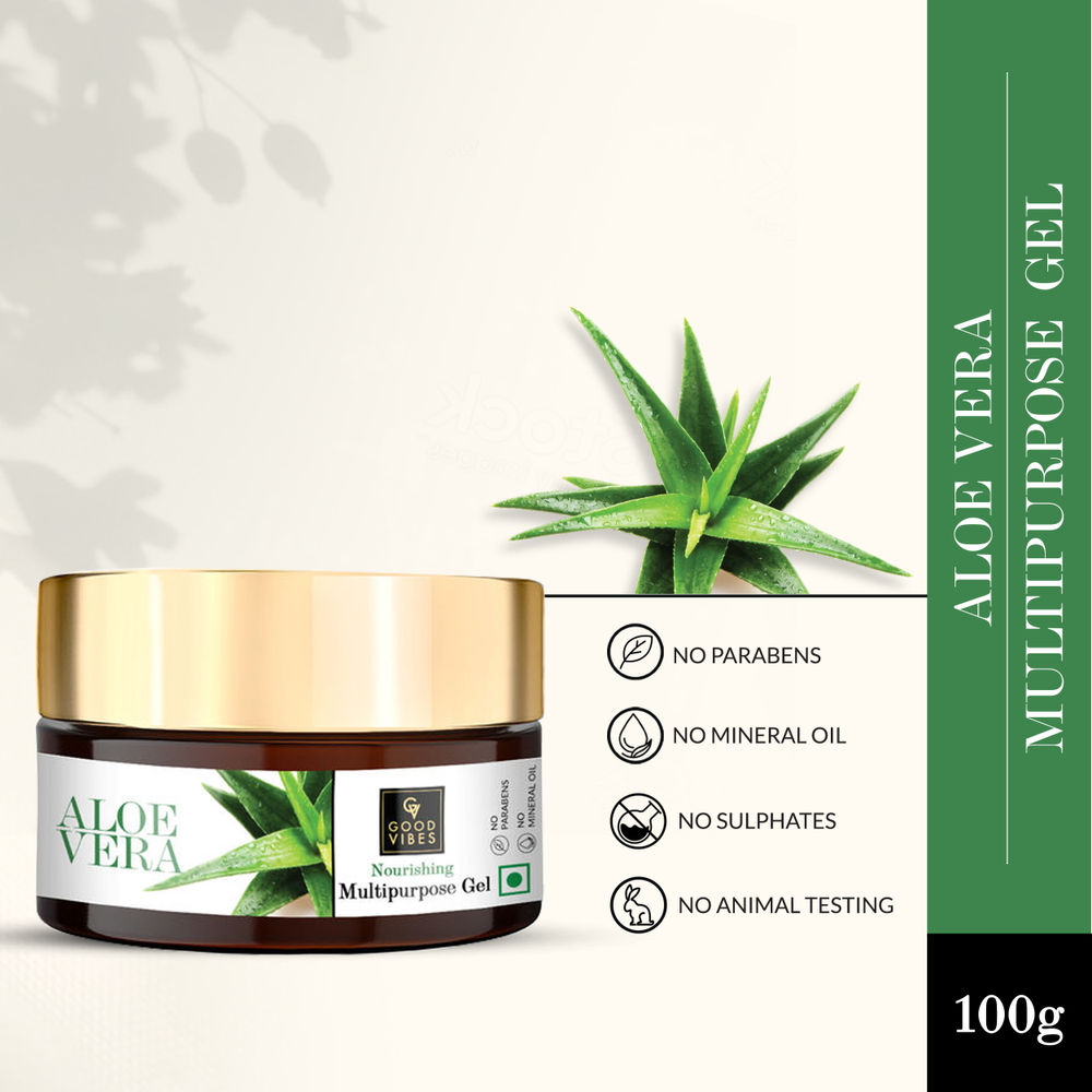 Good Vibes Aloe Vera Nourishing Multipurpose Gel | Grocsy