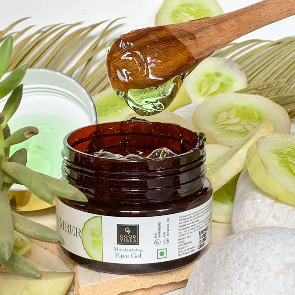 Good Vibes Moisutrizing Face Gel - Cucumber | Grocsy