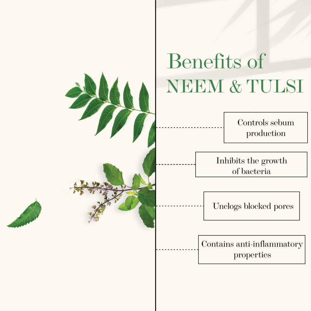 Good Vibes Neem & Tulsi Moisturizing Face Gel | Grocsy
