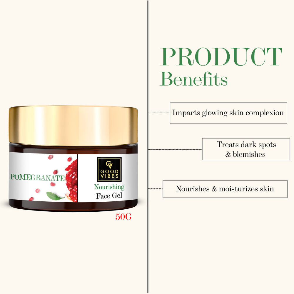 Good Vibes Pomegranate Nourishing Face Gel | Grocsy