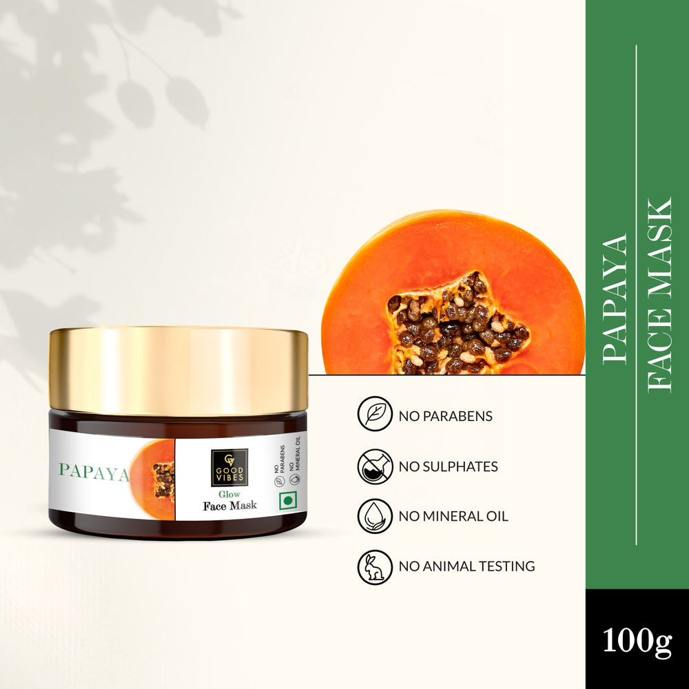 Good Vibes Papaya Glow Face Mask | Grocsy