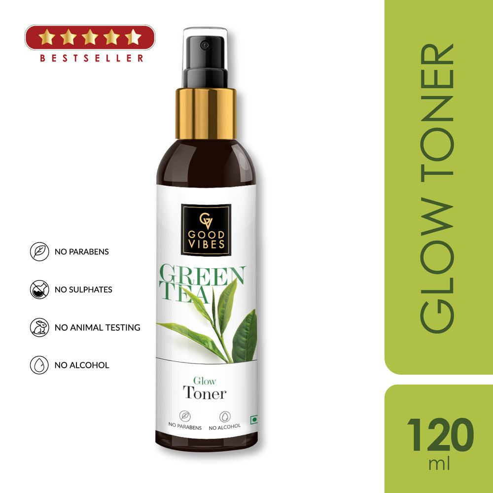 Good Vibes Green Tea Glow Toner | Grocsy
