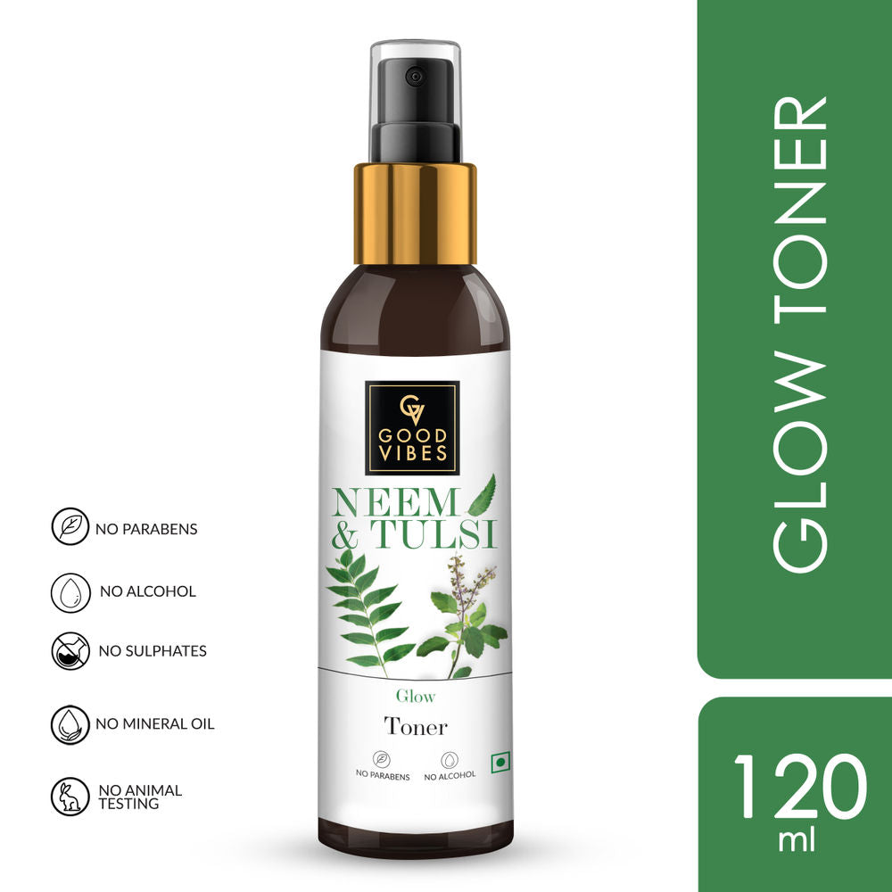 Good Vibes Neem & Tulsi Glow Toner | Grocsy