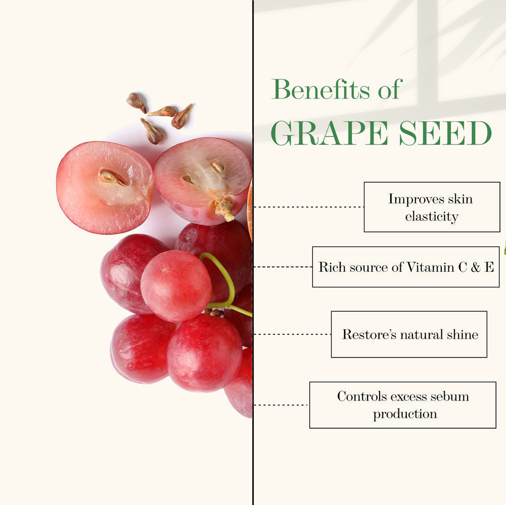 Good Vibes Grape Seed And Evening Primrose Cold Pressed Oil For Hair & Skin | Grocsy