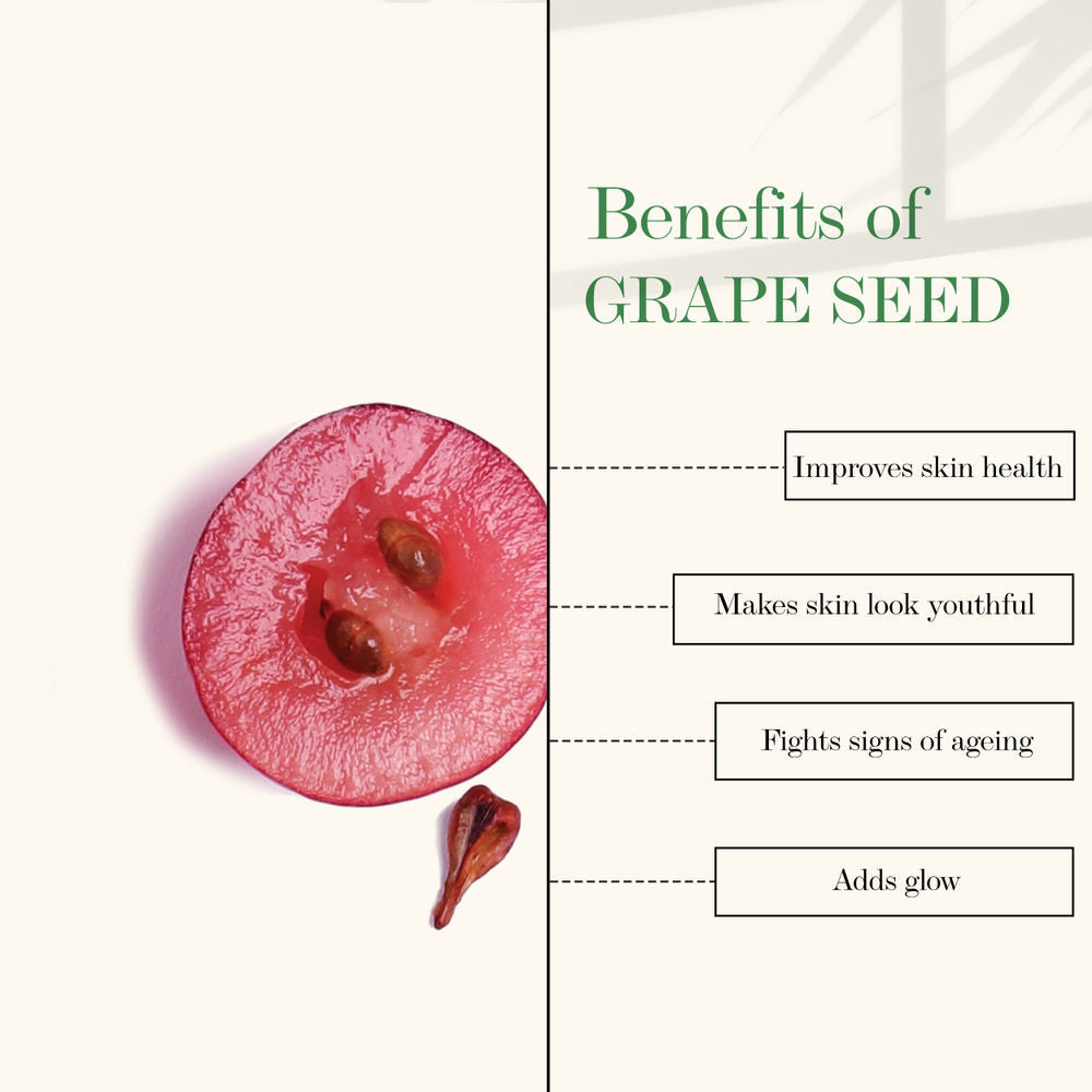 Good Vibes Grape Seed Skin Tightening Face Serum | Grocsy