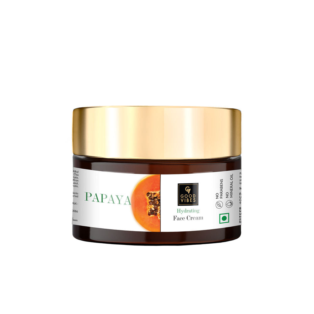 Good Vibes Papaya Hydrating Face Cream | Grocsy