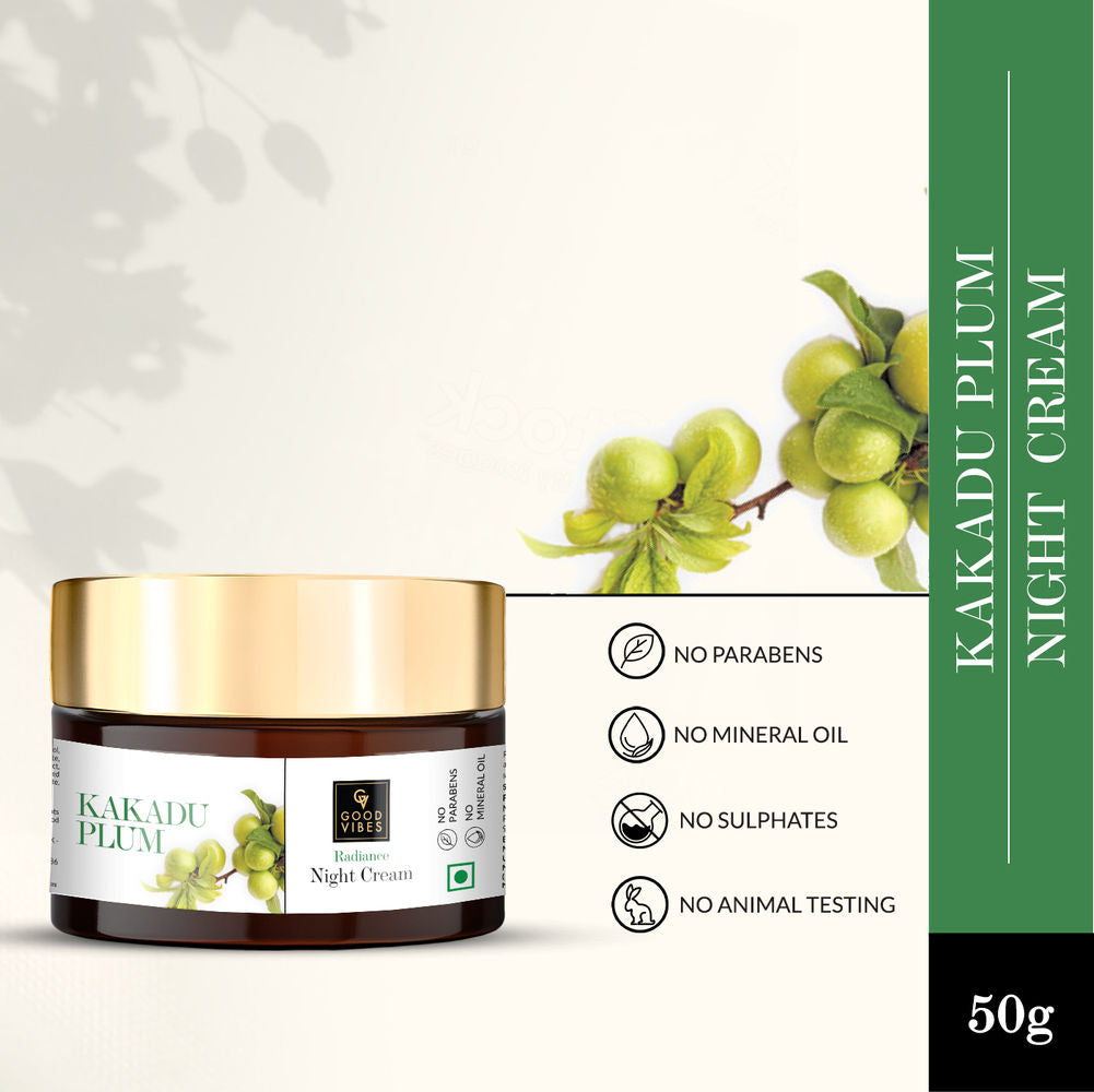Good Vibes Kakadu Plum Radiance Night Cream | Grocsy