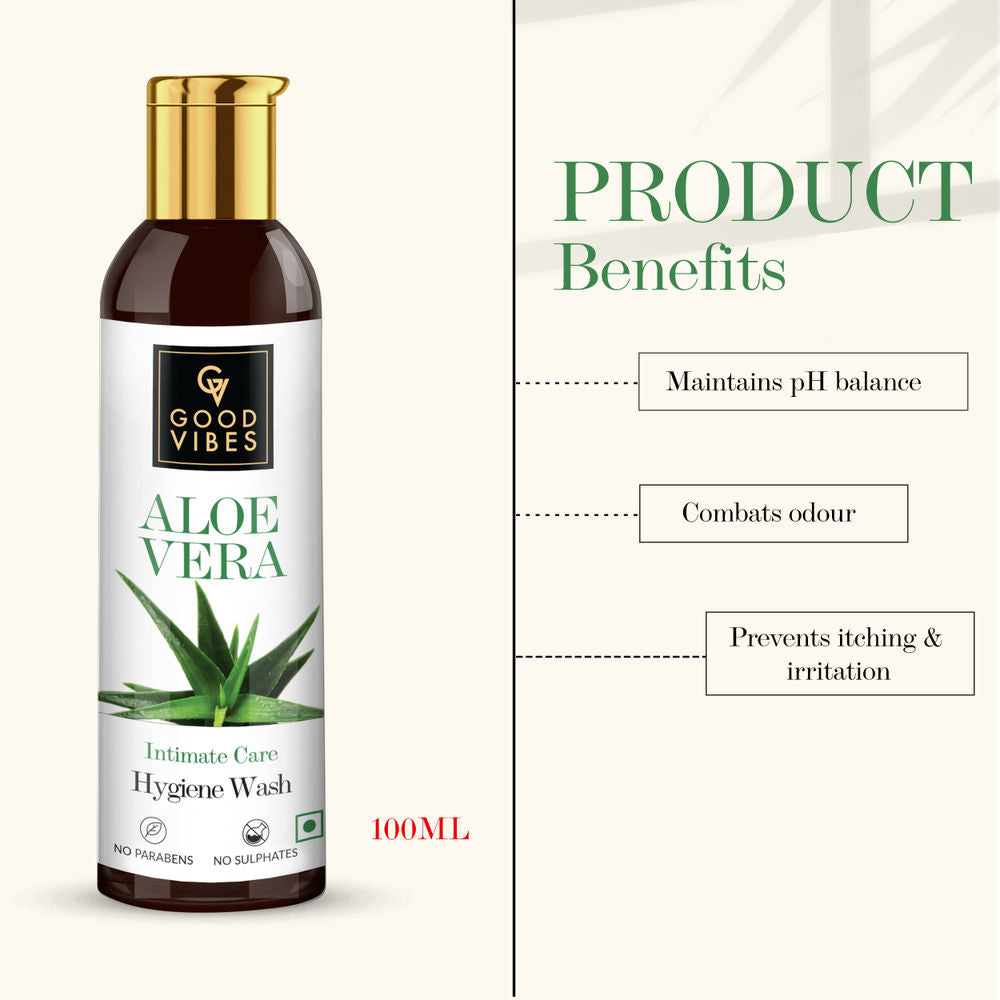 Good Vibes Intimate Care Hygiene Wash - Aloe Vera | Grocsy