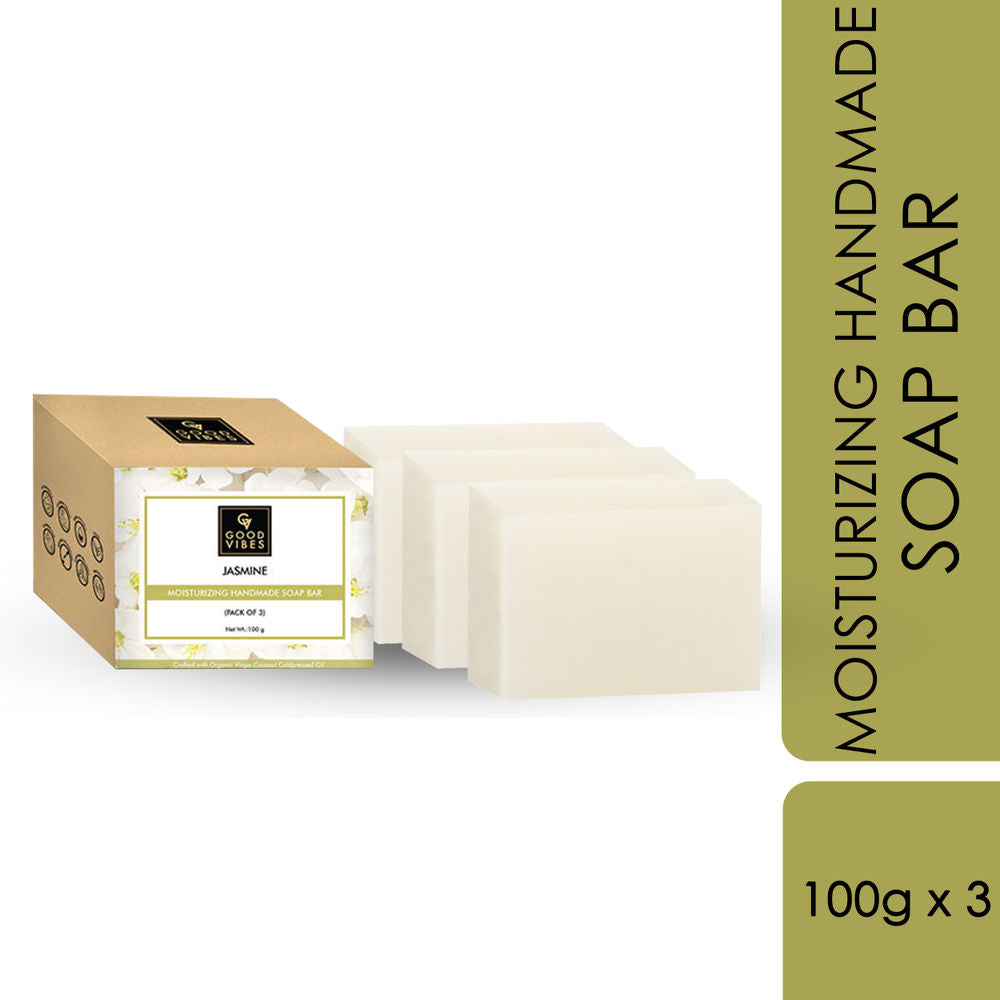 Good Vibes Jasmine Moisturizing Handmade Soap Bar | Grocsy