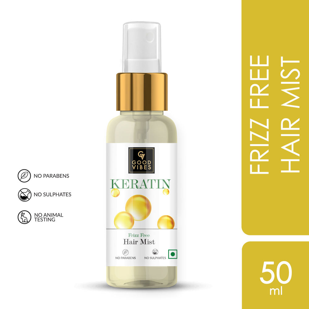 Good Vibes Keratin Frizz Free Hair Mist | Grocsy
