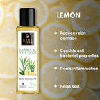 Good Vibes Lemon & Tea Tree Body Massage Oil | Grocsy