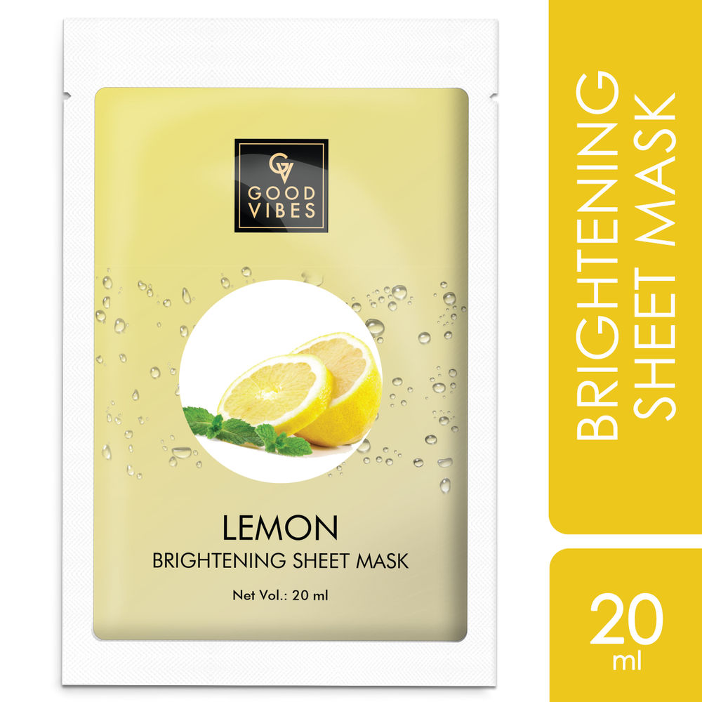 Good Vibes Brightening Sheet Mask - Lemon | Grocsy