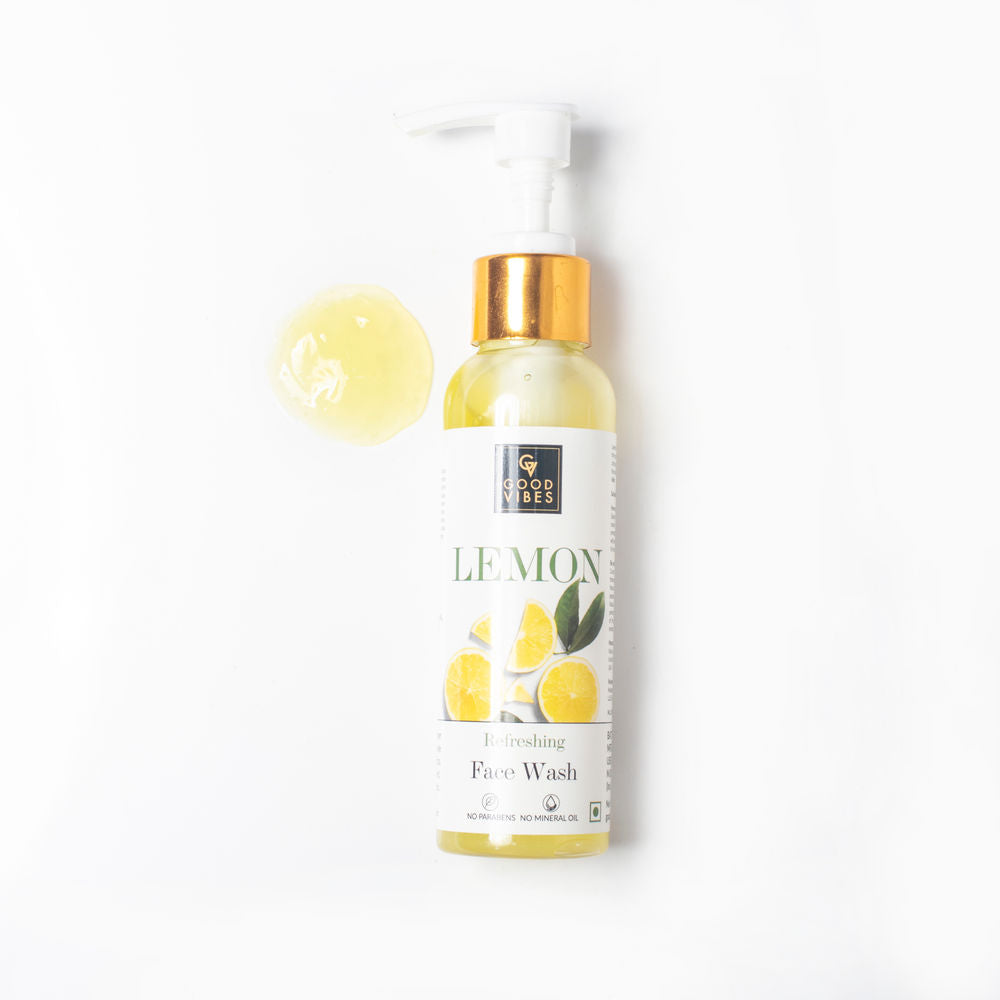 Good Vibes Lemon Refreshing Face Wash | Grocsy