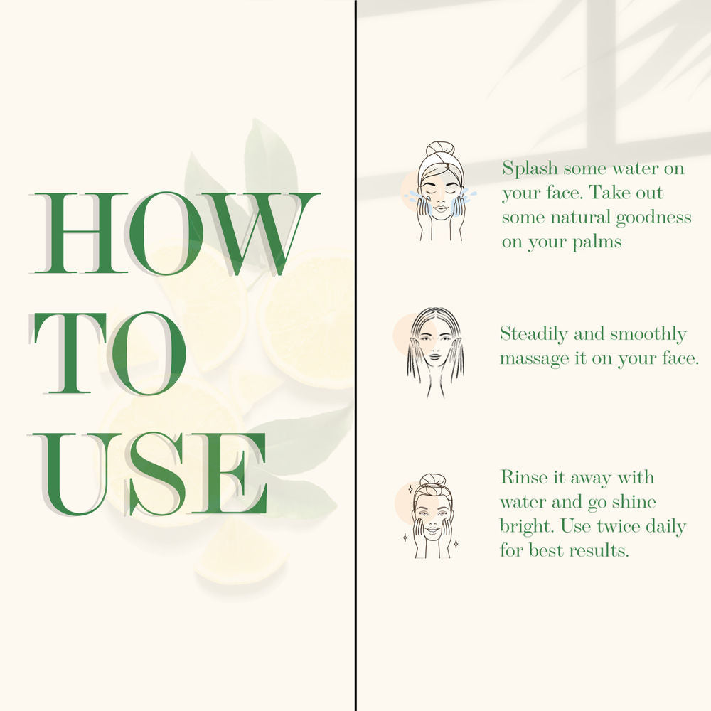 Good Vibes Lemon Refreshing Face Wash | Grocsy