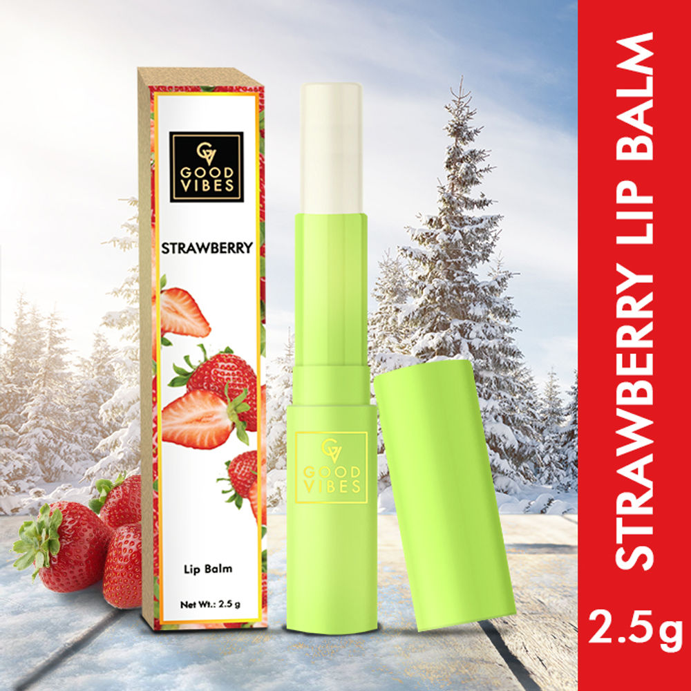 Good Vibes Strawberry Lip Balm | Grocsy