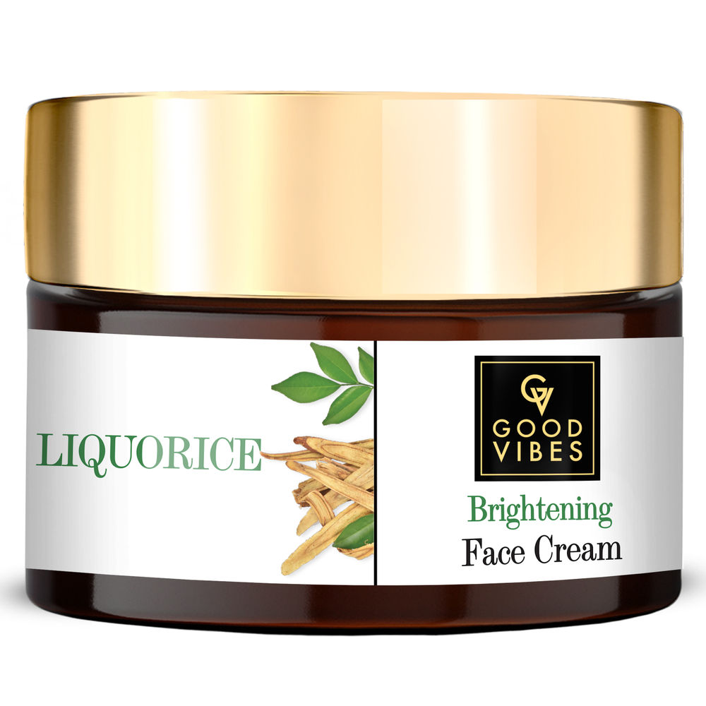 Good Vibes Liquorice Brightening Face Cream | Grocsy
