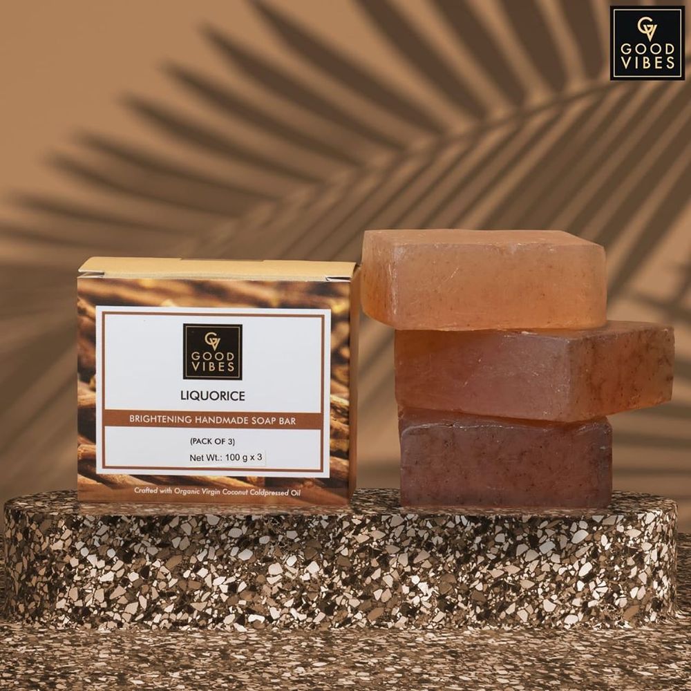 Good Vibes Liquorice Brightening Handmade Soap Bar | Grocsy
