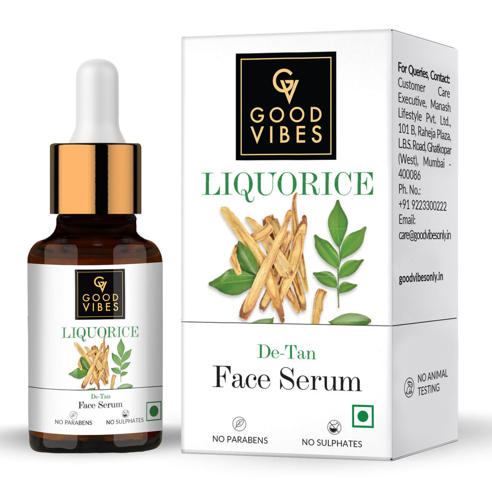 Good Vibes Liquorice De-Tan Serum | Grocsy