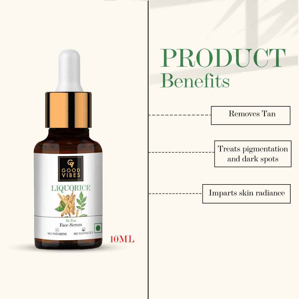 Good Vibes Liquorice De-Tan Serum | Grocsy