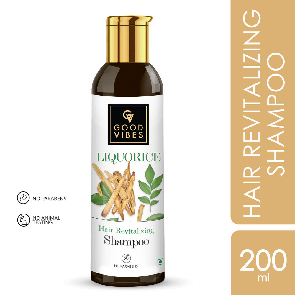 Good Vibes Liquorice Hair Revitalizing Shampoo | Grocsy