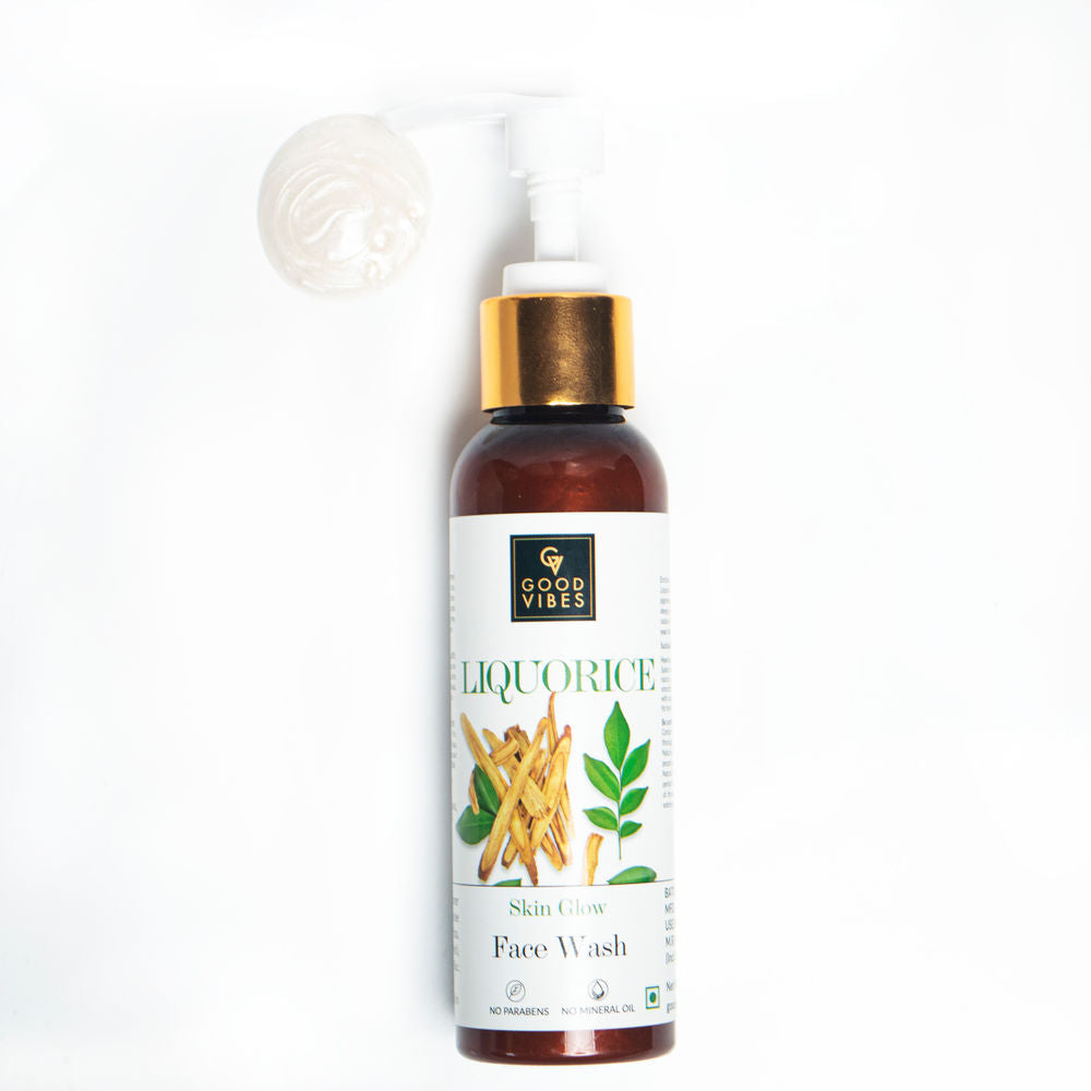 Good Vibes Liquorice Skin Glow Face Wash | Grocsy