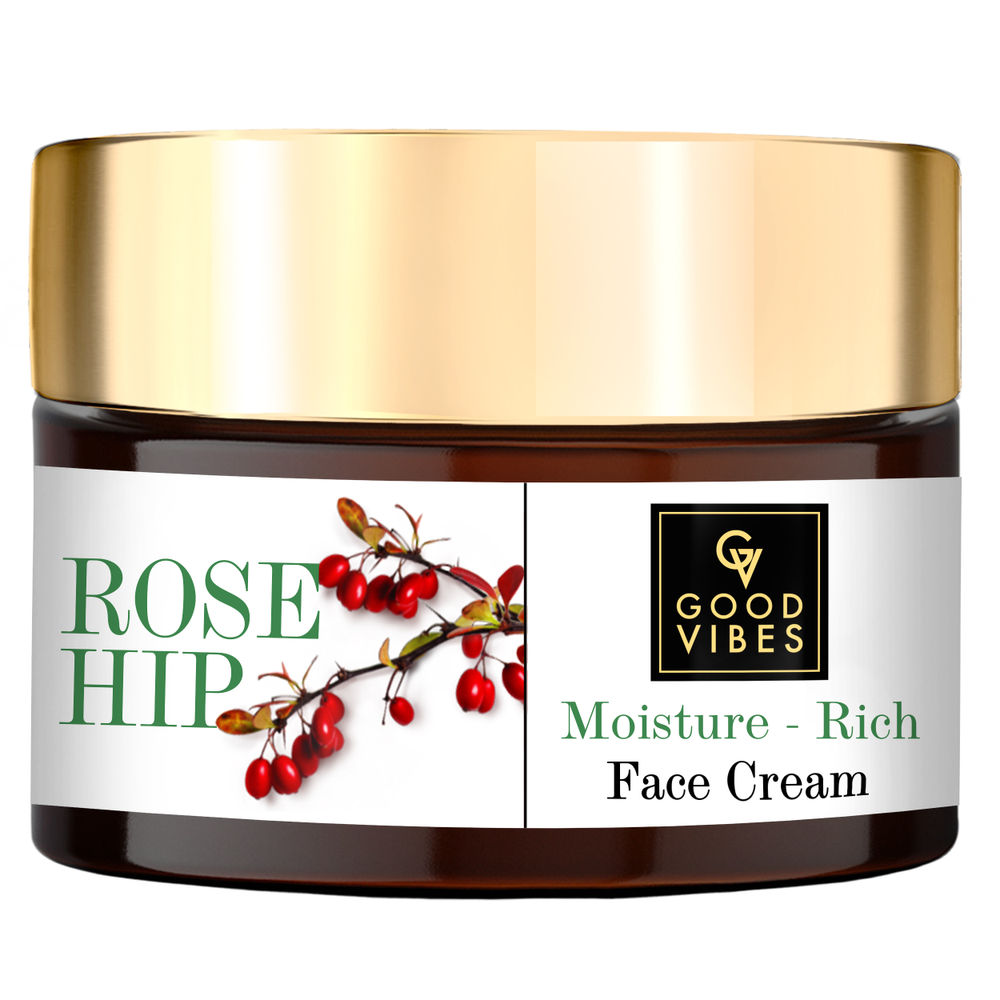 Good Vibes Rosehip Moisture Rich Face Cream | Grocsy