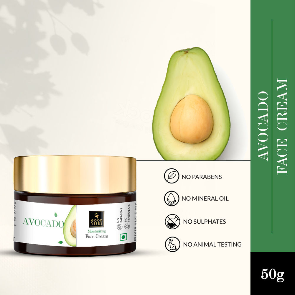 Good Vibes Moisturizing Face Cream - Avocado | Grocsy