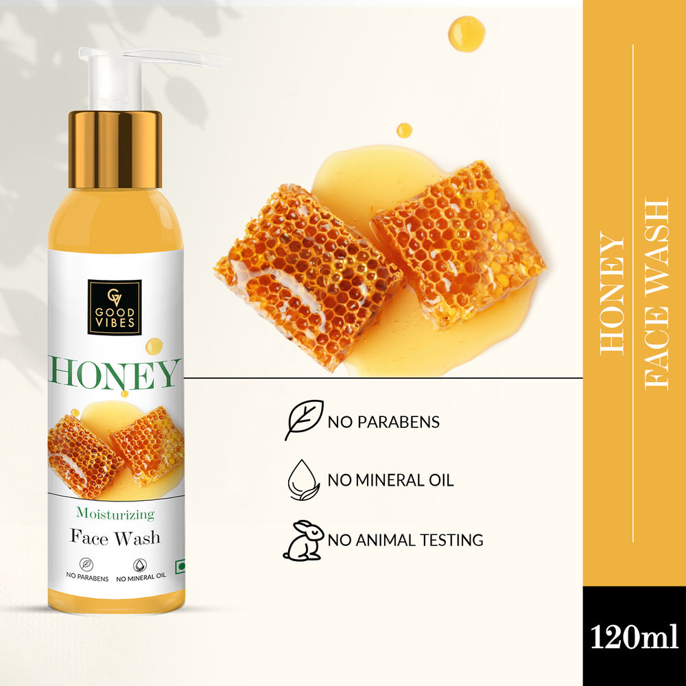 Good Vibes Honey Moisturizing Face Wash | Grocsy