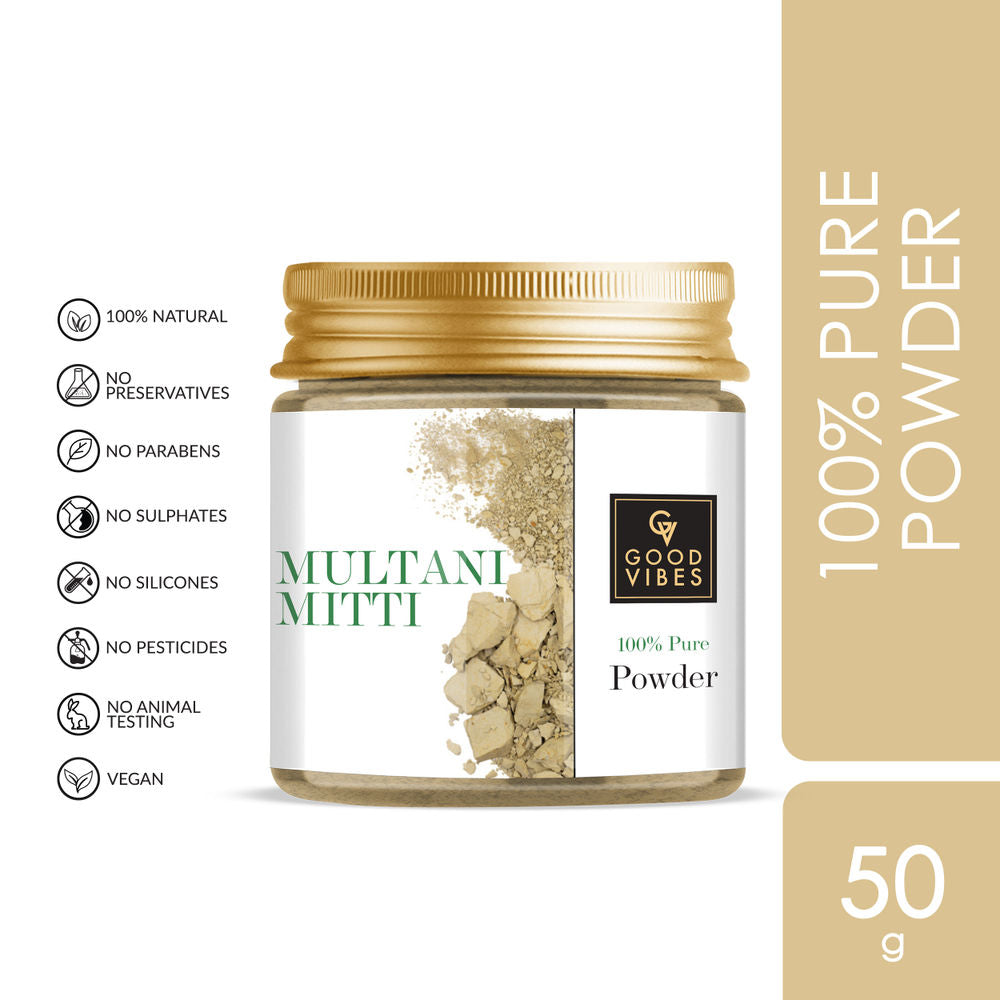 Good Vibes Multani Mitti 100% Pure Powder | Grocsy