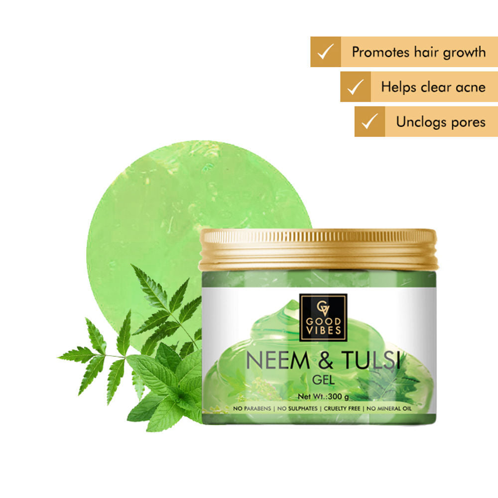 Good Vibes Gel - Neem & Tulsi | Grocsy