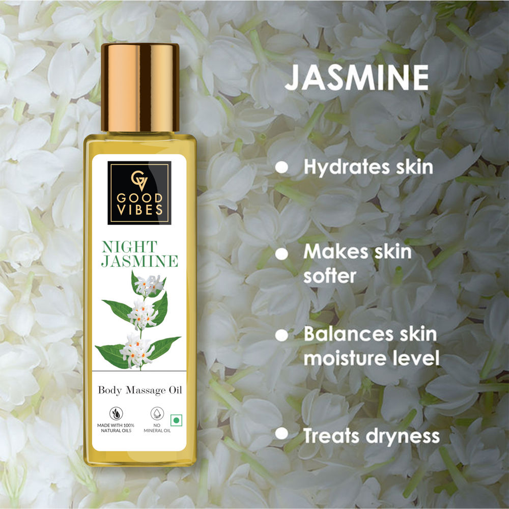 Good Vibes Night Jasmine Body Massage Oil | Grocsy