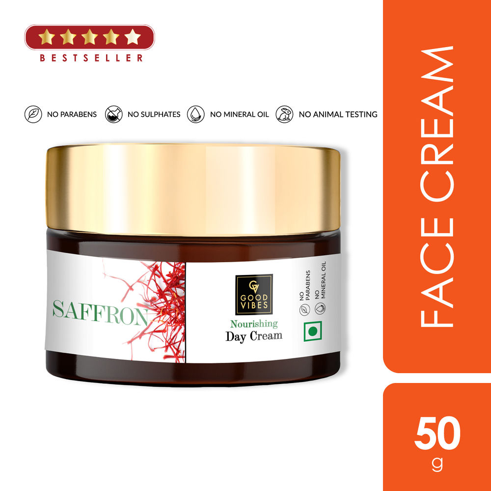 Good Vibes Saffron Nourishing Day Cream | Grocsy