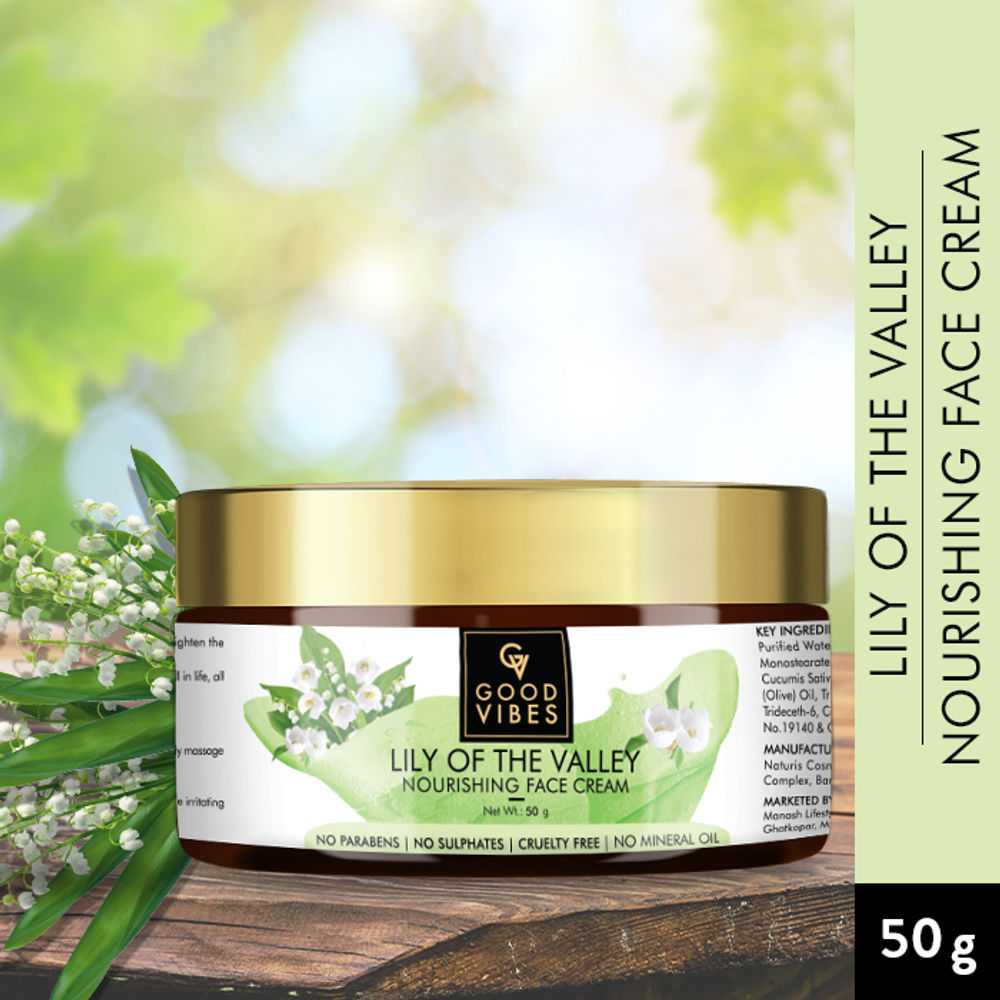 Good Vibes Nourishing Face Cream - Lily of the Valley | Grocsy