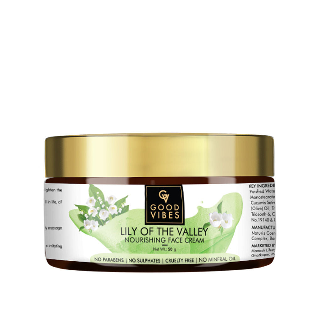 Good Vibes Nourishing Face Cream - Lily of the Valley | Grocsy