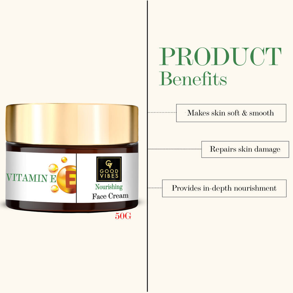 Good Vibes Vitamin E Nourishing Face Cream | Grocsy