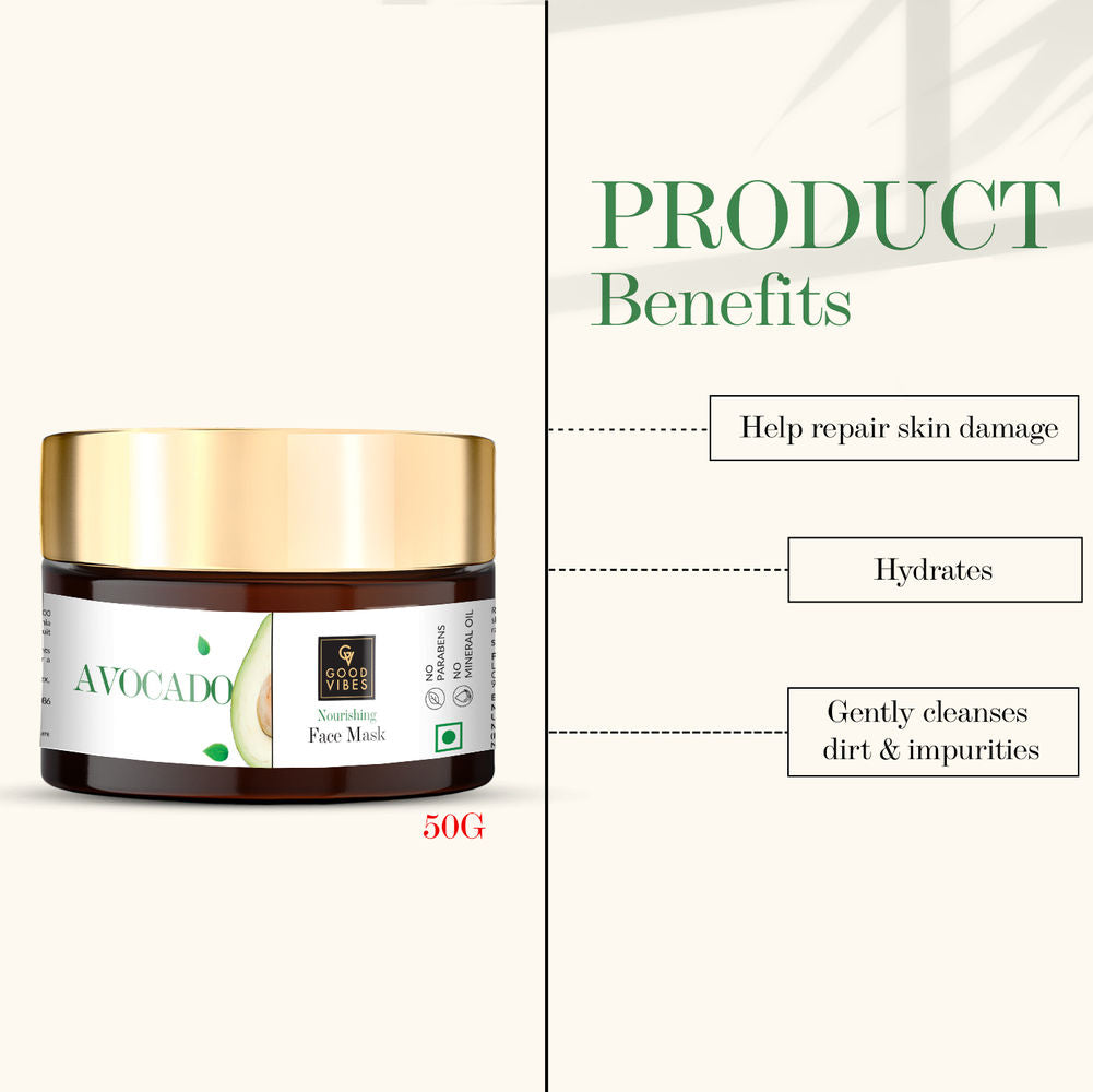 Good Vibes Nourishing Face Mask - Avocado | Grocsy