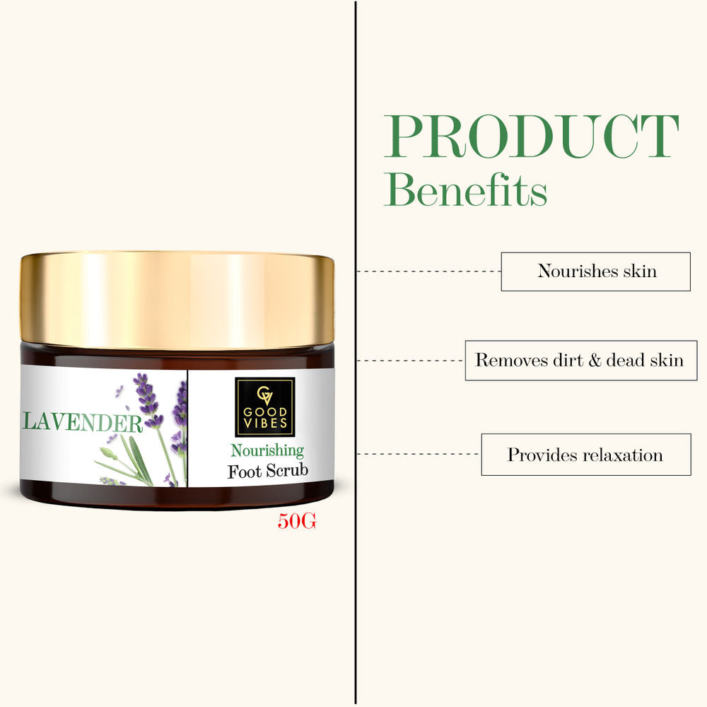 Good Vibes Nourishing Foot Scrub - Lavender | Grocsy