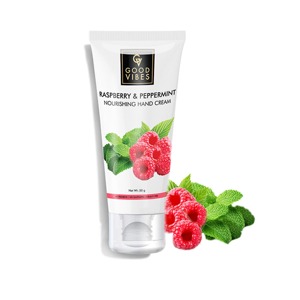 Good Vibes Nourishing Hand Cream - Raspberry and Peppermint | Grocsy