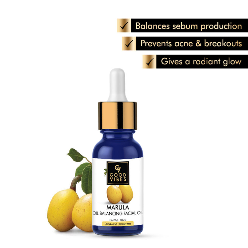 Good Vibes Oil Balancing Facial Oil - Marula | Grocsy