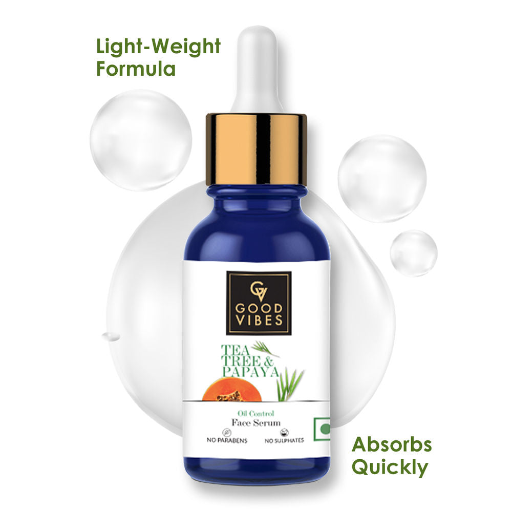 Good Vibes Tea Tree & Papaya Oil Control Serum | Grocsy