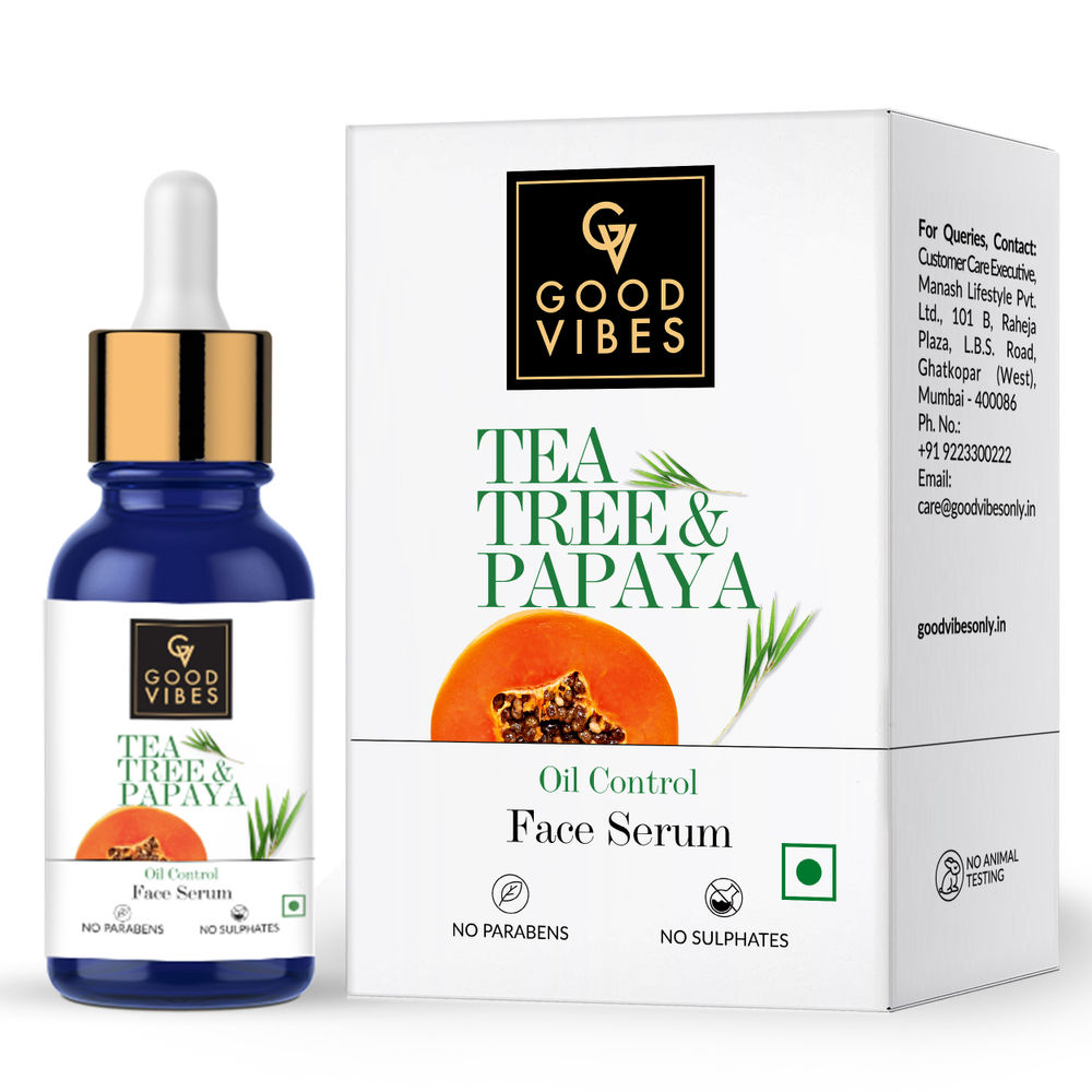 Good Vibes Tea Tree & Papaya Oil Control Serum | Grocsy