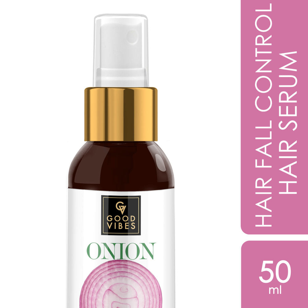 Good Vibes Onion Hair Fall Control Hair Serum | Grocsy