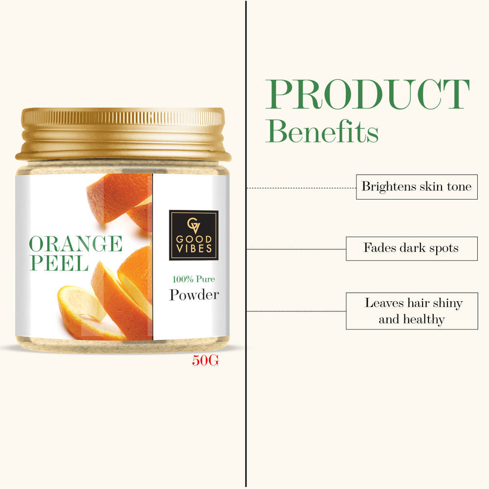 Good Vibes Orange Peel 100% Pure Powder | Grocsy