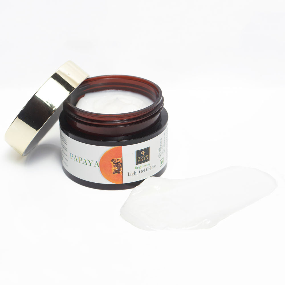 Good Vibes Papaya Brightening Light Gel Cream | Grocsy