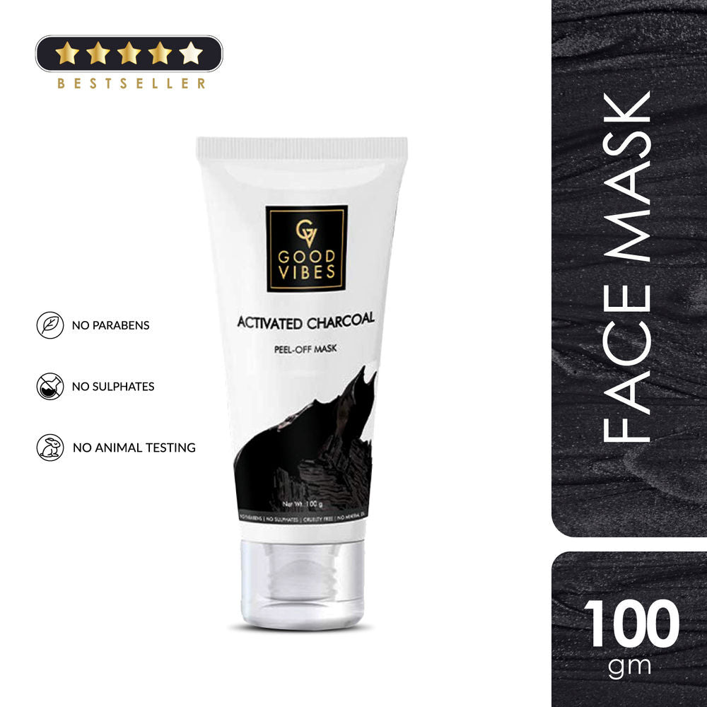 Good Vibes Activated Charcoal Peel Off Mask | Grocsy