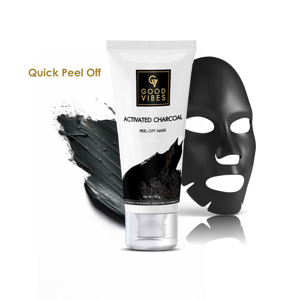 Good Vibes Activated Charcoal Peel Off Mask | Grocsy