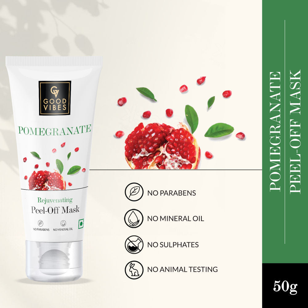 Good Vibes Pomegranate Rejuvenating Peel Off Mask | Grocsy
