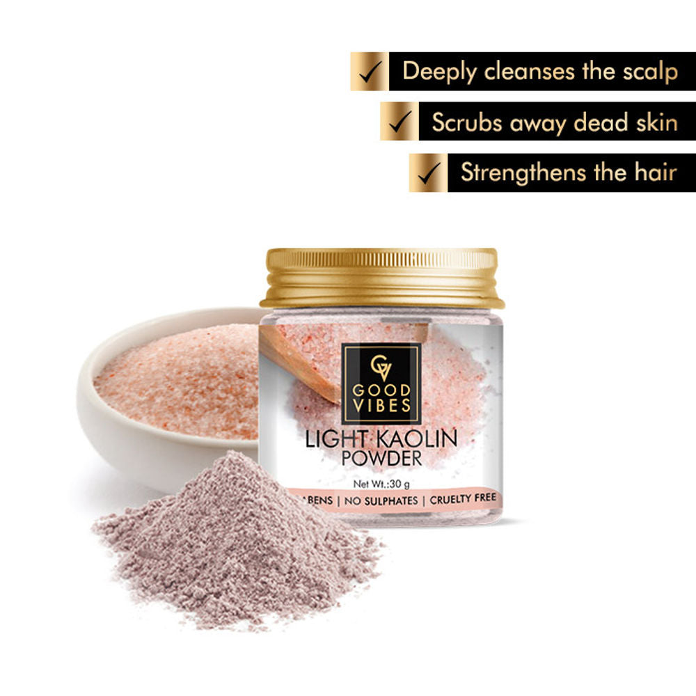 Good Vibes Light Kaolin Powder For Dry Skin | Grocsy